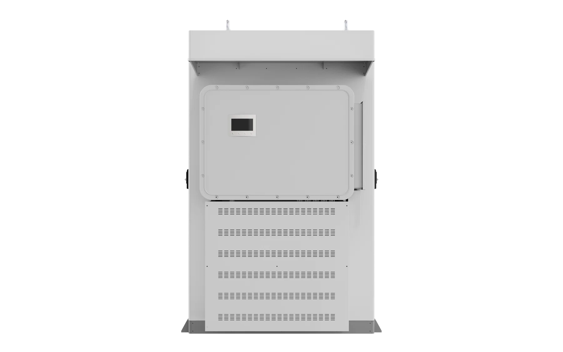 Side view showing the serviceable inverter assembly