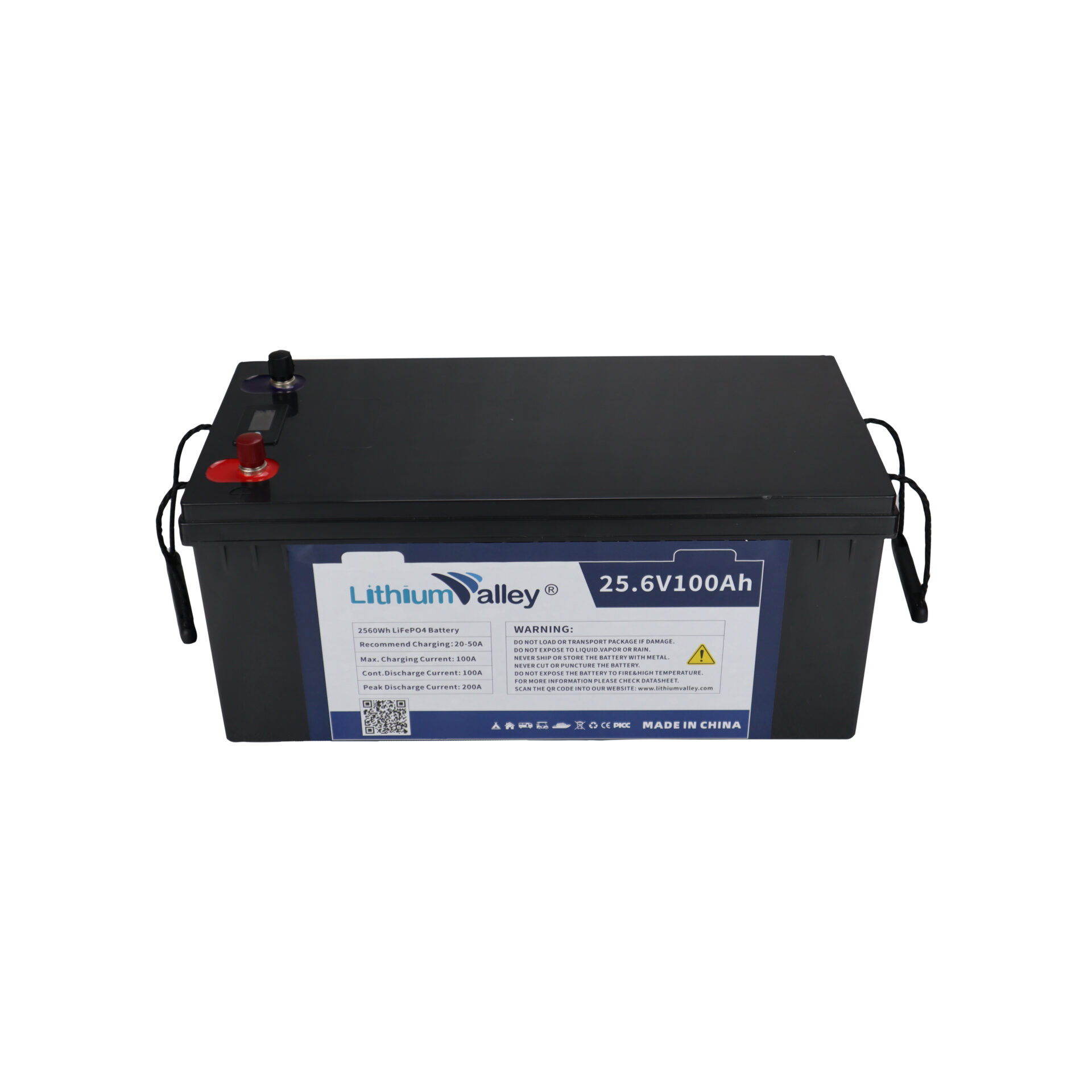 LiFePO4 25.6V 100AH Solar Power Supply Battery - Lithium Valley