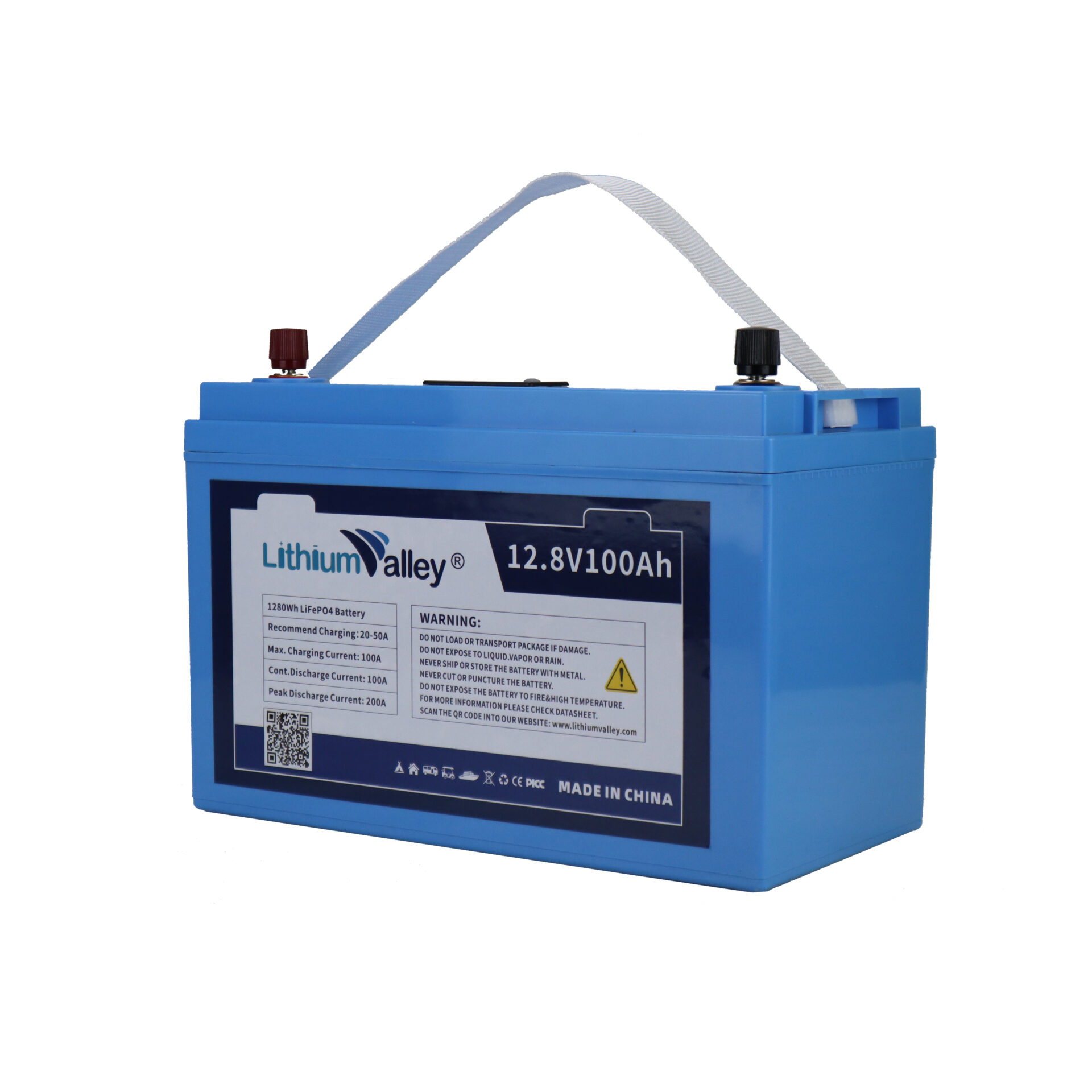 Lithium Valley 12V(12.8V) LiFePO4 50Ah battery