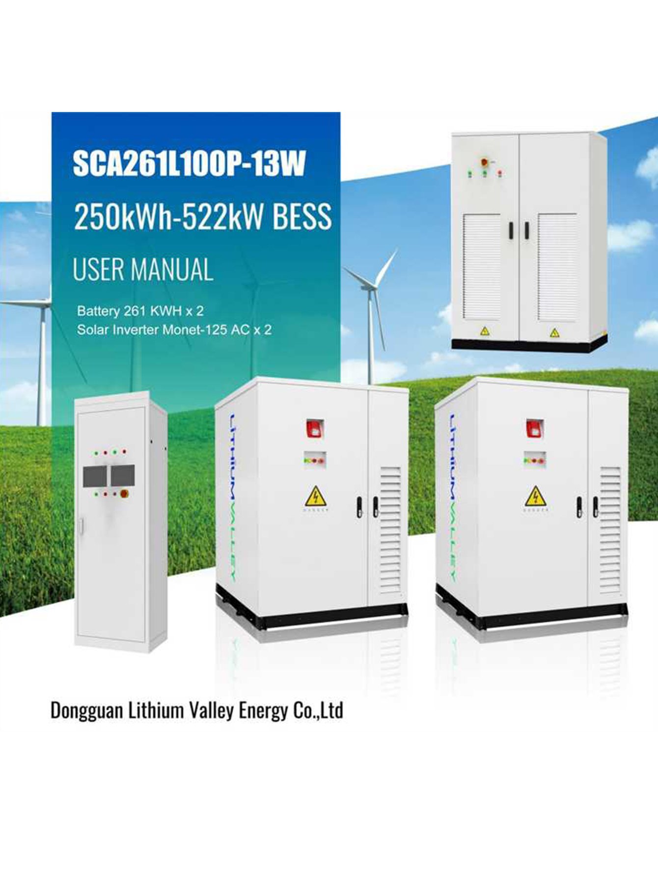 Lithium Valley SCA261L100P-13W, Industrial & Commercial Energy Storage System product image