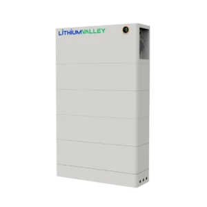 HS3-5A stackable battery system front three-quarter view